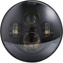 Ensamblaje de faro LED Illuminati — 146 mm (5-3/4"), negro