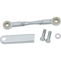 Shifter Linkage — 4-3/8" length, 5/16-24 stud / 5/16" hole, Chrome