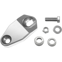 Headlight Mount Extension Hardware — Top-mount headlight, billet aluminum, polished