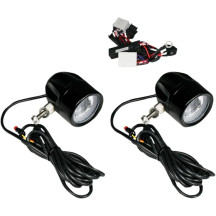 Luces antiniebla ProBEAM® LED con halo — 59 mm (2-3/8") de diámetro, 80 mm (3-3/16") de longitud, carcasa negra