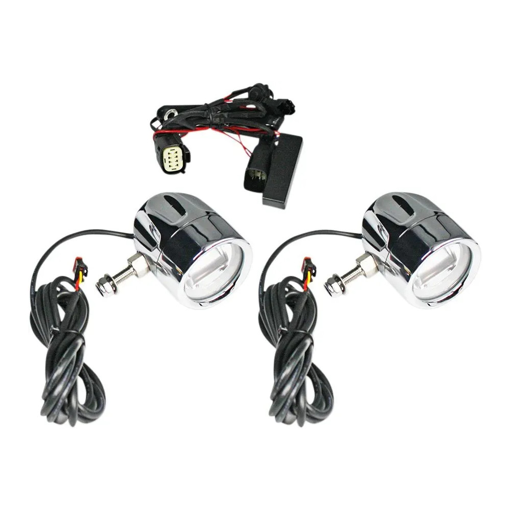 ProBEAM® Faros antiniebla LED con halo — 80 mm, 59 mm, 20 W, cromo, blanco