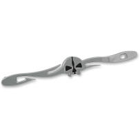 Split Skull Custom Shift Linkage — 5/16"-24 studs, 12-1/4" on center, 7.9 mm female, Chrome polished