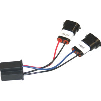 H9 & H11 to H4 Headlight Adapter — Black, Harley-Davidson