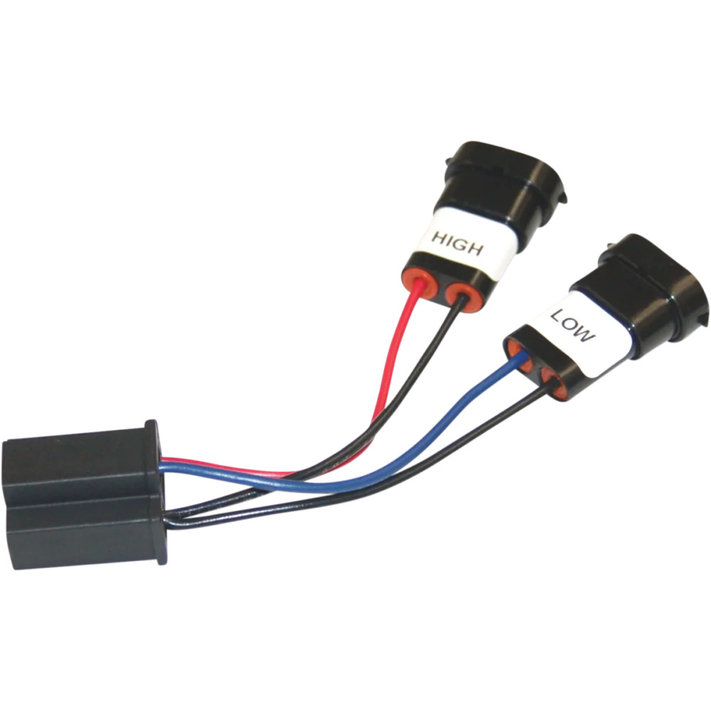 Adaptador de faro H9 y H11 a H4 — Negro, Harley-Davidson
