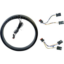 ProBEAM® Anillo embellecedor para intermitente — 60 LED, ámbar y blanco, lente ahumada