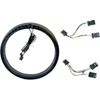 ProBEAM® Turn Signal Ring Trim — 60 LEDs, amber & white, smoked lens