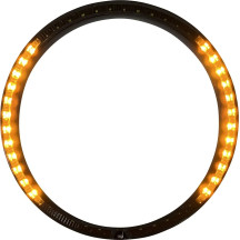 ProBEAM® Anillo embellecedor para intermitente — 60 LED, ámbar y blanco, lente ahumada