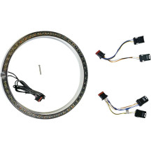 ProBEAM® Aro embellecedor de intermitentes — 60 LEDs, lente ahumada, acabado cromado