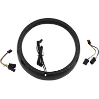 ProBEAM® Turn Signal Ring Trim — Sequential turn signals, smoked lens, amber & white LEDs