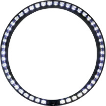 Aro embellecedor para intermitentes ProBEAM® — señales secuenciales, lente ahumada, LEDs ámbar y blanco