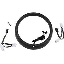 ProBEAM® Anillo embellecedor de intermitentes — 60 bombillas, lente ahumada, acabado negro