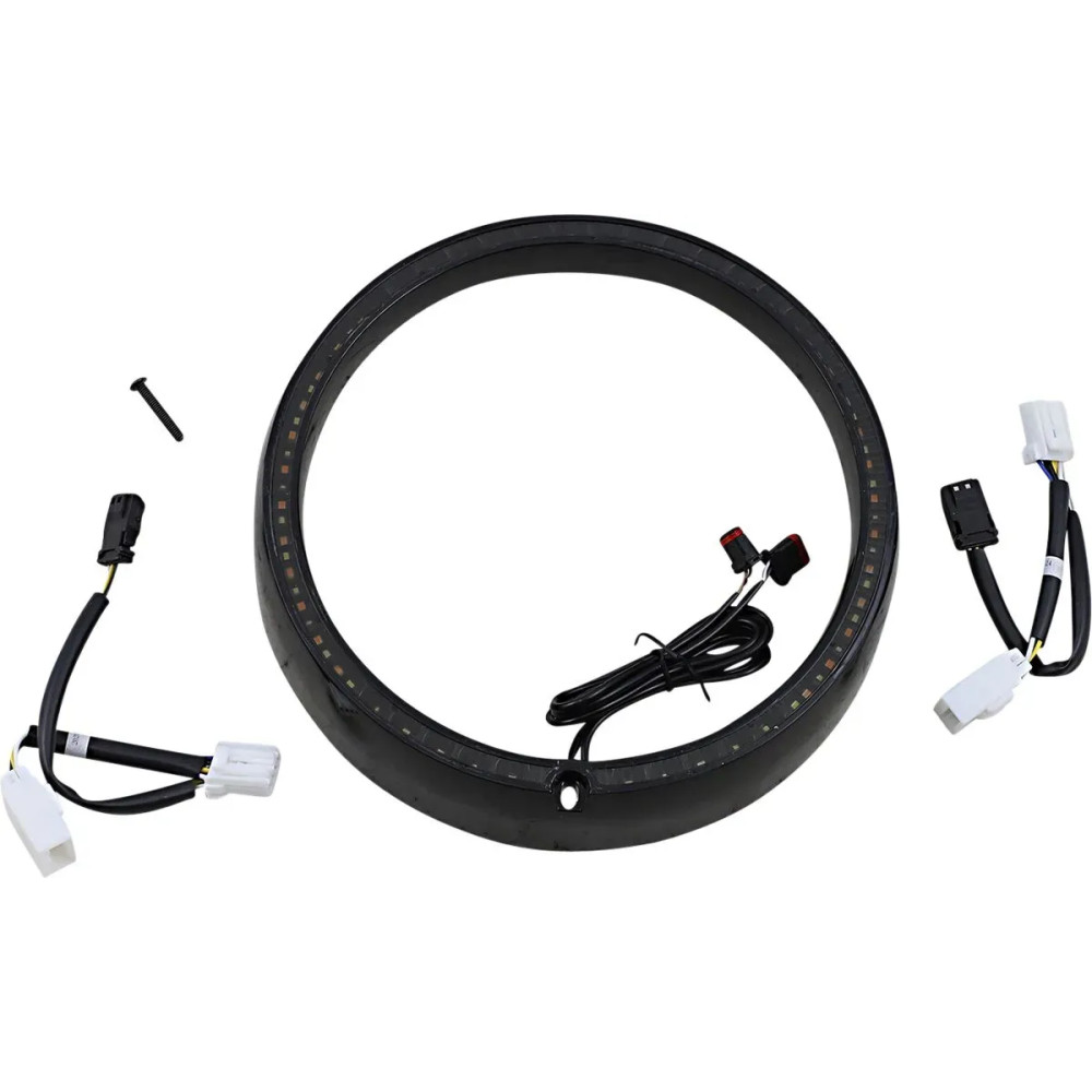 ProBEAM® Anillo embellecedor de intermitentes — 60 bombillas, lente ahumada, acabado negro