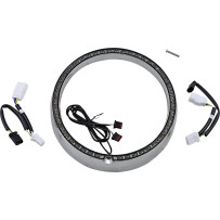 ProBEAM® Turn Signal Ring Trim — Amber & White LEDs, Smoked lens, Chrome trim, 60 LEDs