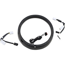 ProBEAM® Anillo embellecedor de intermitente — 60 LEDs, lente ahumada, embellecedor negro, intermitentes secuenciales