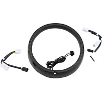 ProBEAM® Turn Signal Ring Trim — 60 LEDs, smoked lens, black trim, sequential turn signals