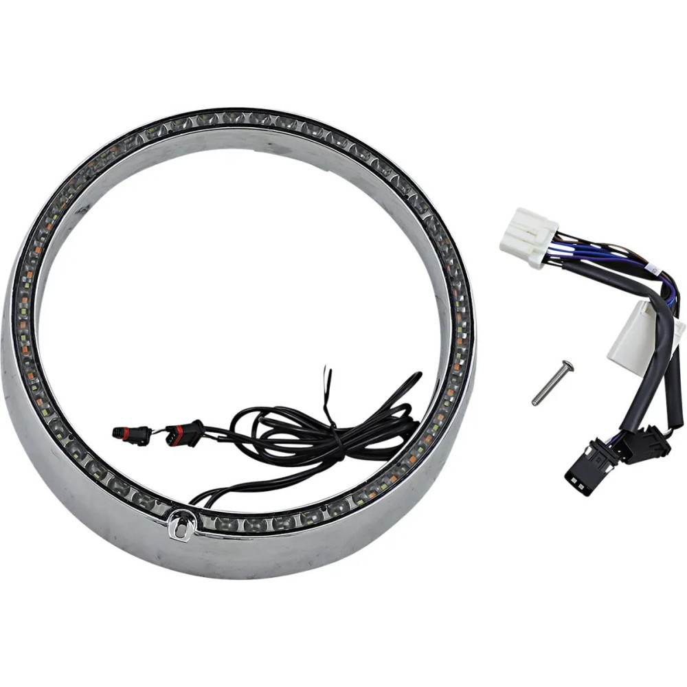 ProBEAM® Turn Signal Ring Trim — Chrome trim, smoked lens