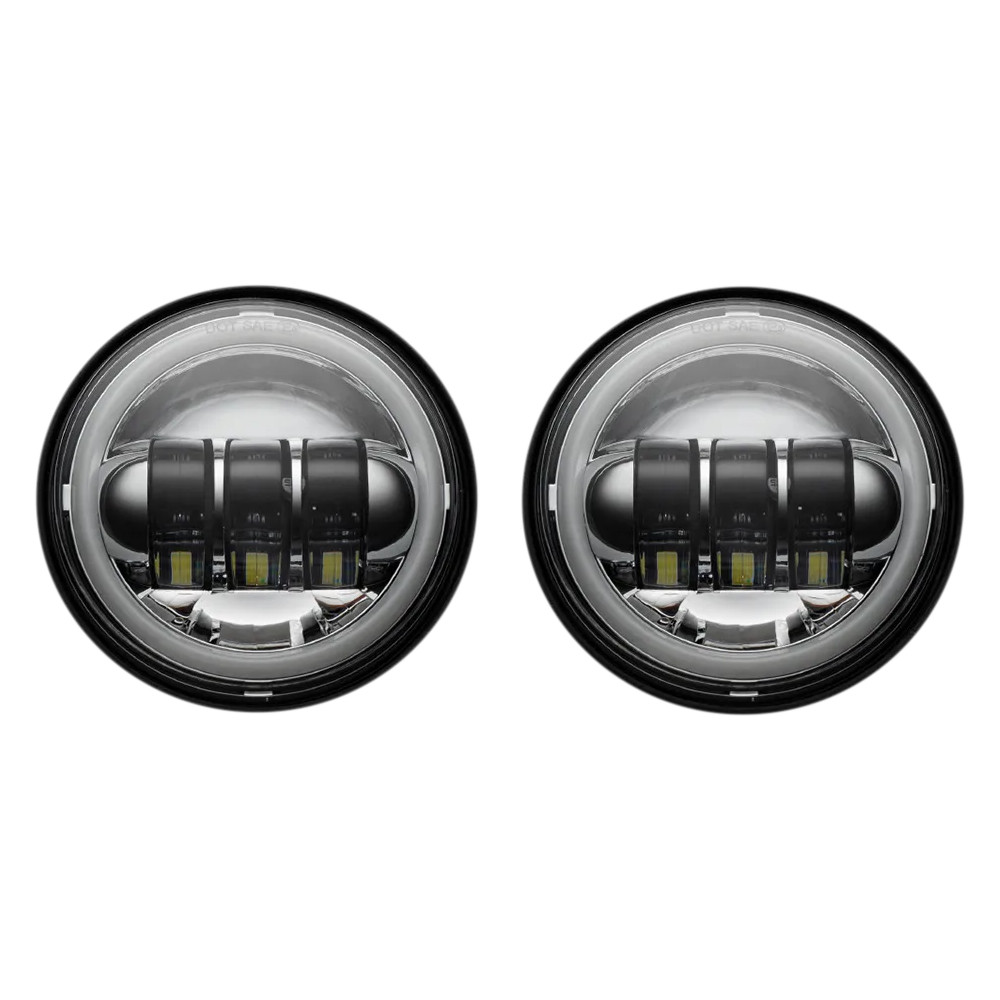 Lámparas de cruce de 4,5" con halo — 4,5", compatible con 881, cromo