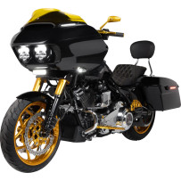 Barra LED de conducción amarilla de alta potencia — 16 cm, 12V, 18W, montaje con soporte