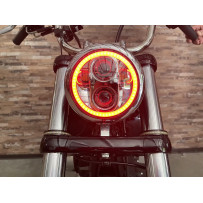 ProGLOW™ Faro LED con Halo cambiable de color — 146 mm (5-3/4"), para Harley-Davidson®, Cromado
