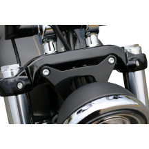 Headlight Bracket — Bates-style 5-3/4" bottom mount, steel, black powdercoat