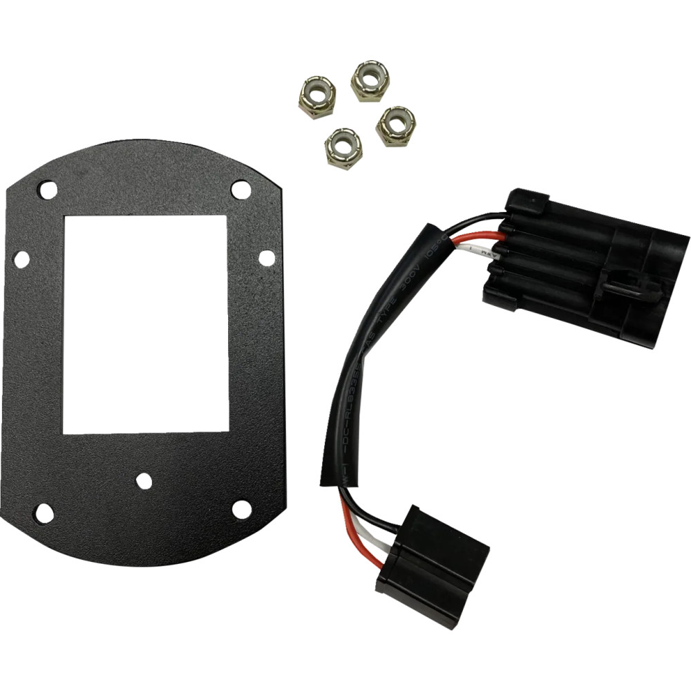 Kit de montaje de faro ProBEAM — Para Harley-Davidson, negro satinado