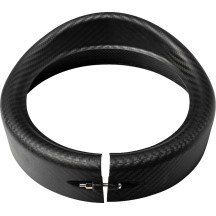 Headlight Trim with Visor — Harley-Davidson®, black matte