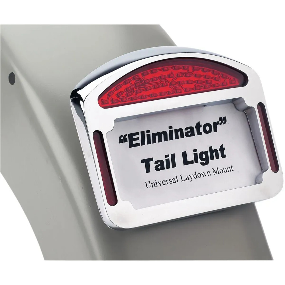 Eliminator™ Taillight — 4" x 7", chrome housing