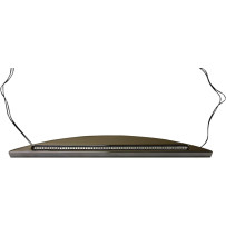 Piloto trasero LED integrado — montaje en guardabarros, cromo, para Harley-Davidson