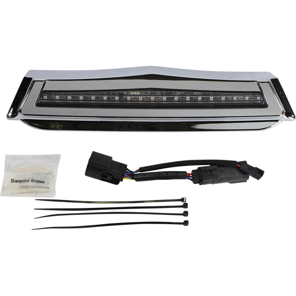 Luz de freno central para Tour-Pak® — acabado cromo, lente roja