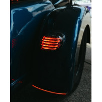 ProBEAM® Kit de luz trasera LED de perfil bajo — Rojo, lente ahumada, trasera, Harley-Davidson®