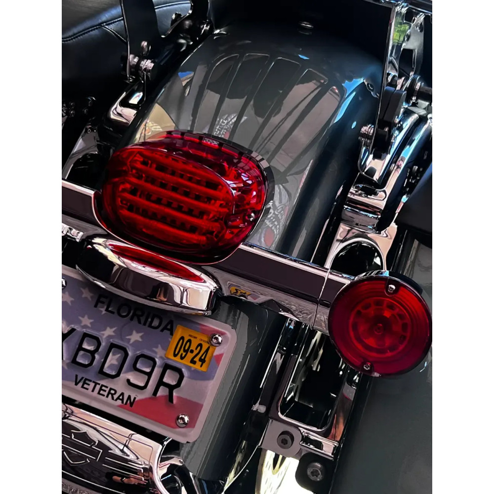 ProBEAM® Squareback Kit de luz trasera LED — Rojo, lente transparente