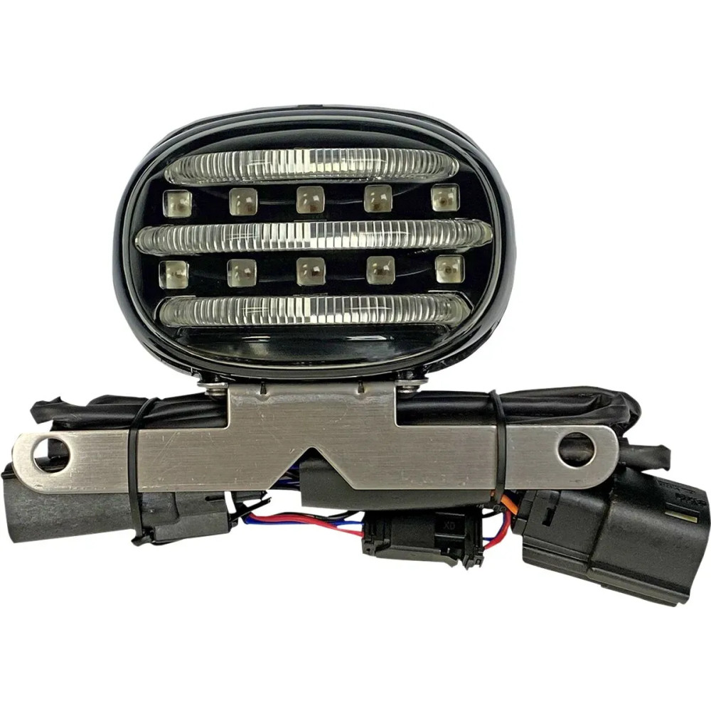 ProBEAM® Mini luz trasera adicional — 12V, rojo, lente ahumada, montaje en guardabarros