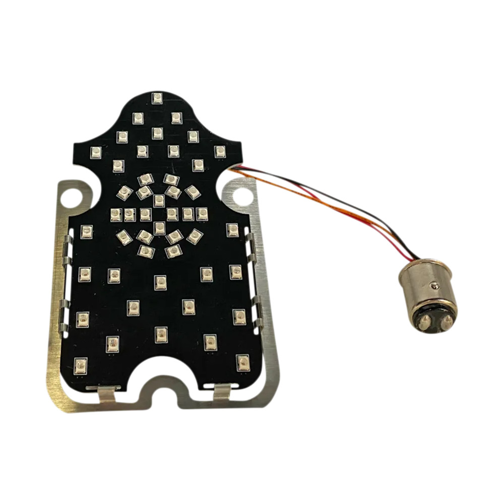 Placa de luz trasera LED Tombstone — 48 LED, doble intensidad, para Harley-Davidson Tombstone