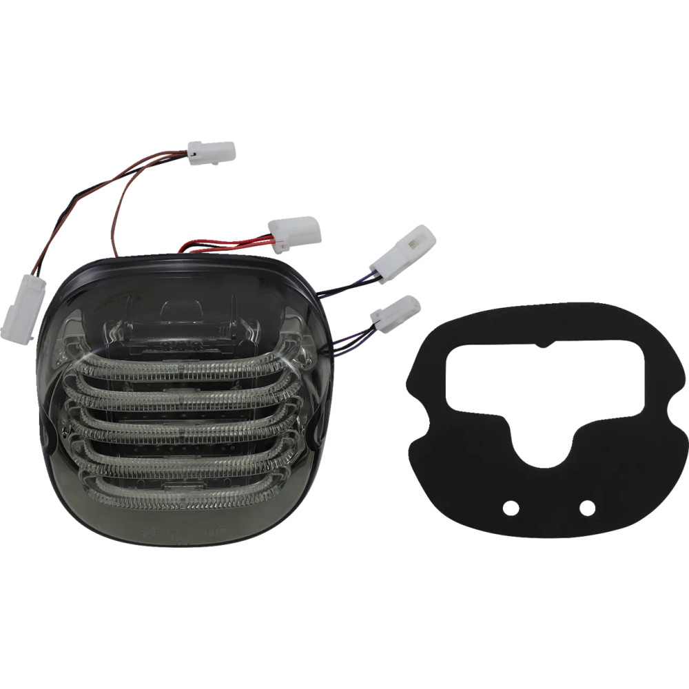 ProBEAM® Luces traseras LED integradas de perfil bajo con intermitentes auxiliares — Harley-Davidson®, lente ahumada