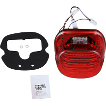 ProBEAM® Pilotos traseros LED integrados de perfil bajo con intermitentes auxiliares — rojo, 2 in