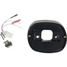 Placa base de luz trasera para Harley-Davidson — negro