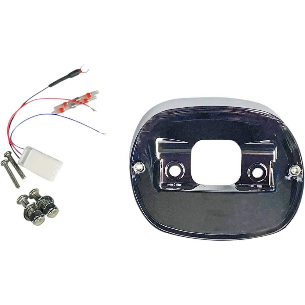 Base de luz trasera para Harley-Davidson — Cromo