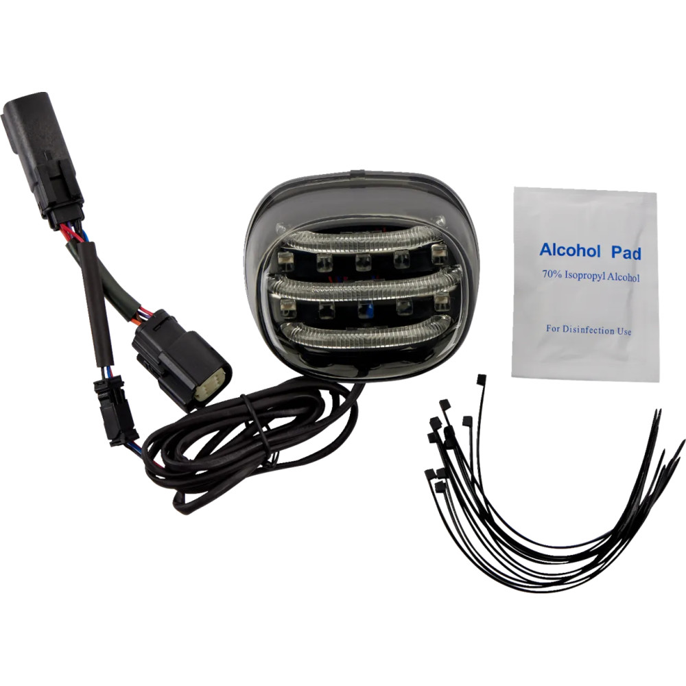 ProBeam® Mini luz trasera adicional — roja, lente ahumado, trasera, Harley-Davidson®