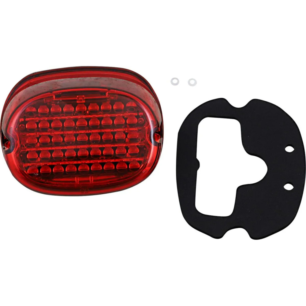 Piloto trasero LED de perfil bajo — 45 LEDs, Rojo