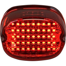 Piloto trasero LED de perfil bajo — 45 LEDs, Rojo