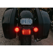 Piloto trasero LED de perfil bajo — Harley-Davidson®, lente ahumada, 45 LED