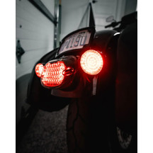Piloto trasero LED de perfil bajo — Harley-Davidson®, lente ahumada, 45 LED