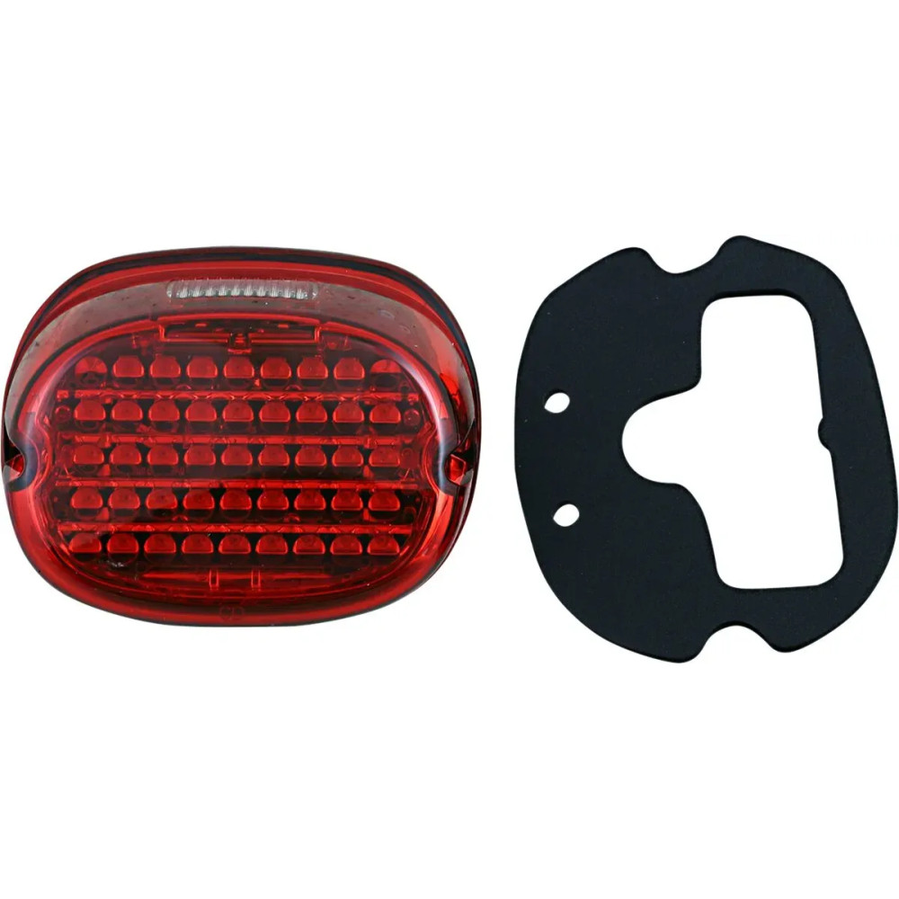Piloto trasero LED de perfil bajo — Rojo, 45 LEDs