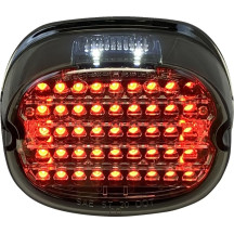 Luz trasera LED de perfil bajo — 45 LEDs, lente ahumada, rojo