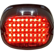 Luz trasera LED de perfil bajo — 45 LEDs, lente ahumada, rojo