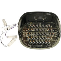 Piloto trasero LED de perfil bajo con intermitentes auxiliares integrados — LED, lente ahumada