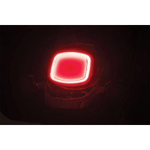 Tracer LED Taillight — Harley-Davidson®, Red lens, Black housing