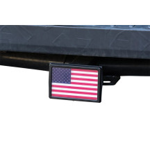 Freedom Flag LED Receiver Hitch Cover — fits 1-1/4" and 2" receiver hitches, 4-pin flat connector