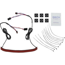 Piloto trasero integrado con intermitentes — Harley-Davidson®, Rojo