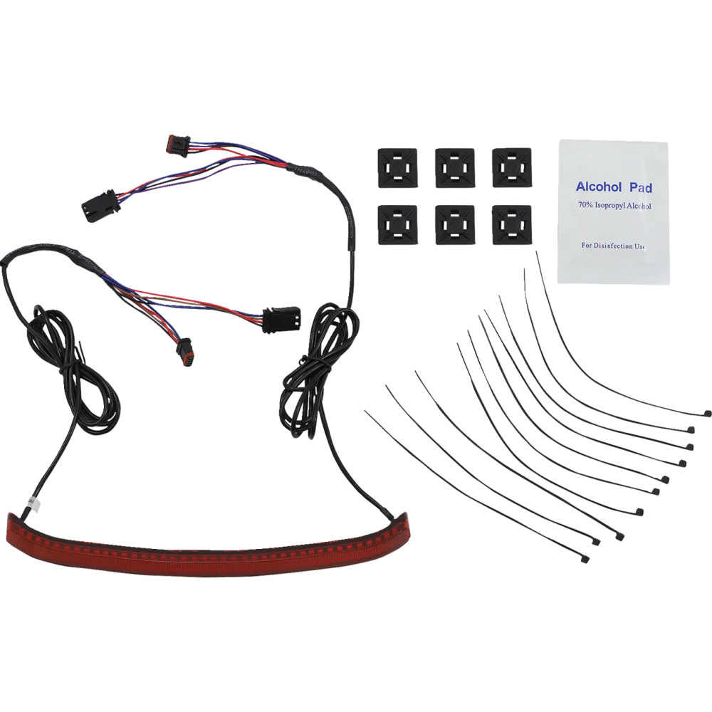 Piloto trasero integrado con intermitentes — Harley-Davidson®, Rojo